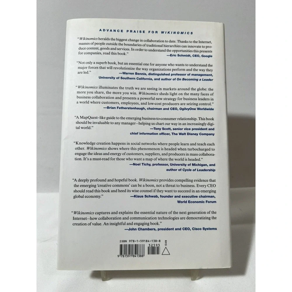 Wikinomics‎ Hardcover Business Strategy Innovation Collaboration Leadership Book